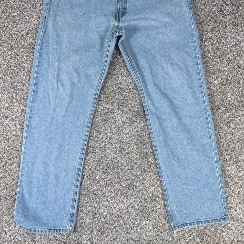 Levis 505 Jeans Mens 34x30 Light Blue Regular Fit Straight Leg 100% Cotton Y2K